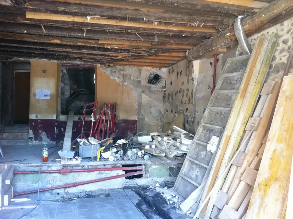 Rénovation complète d’un bar travaux