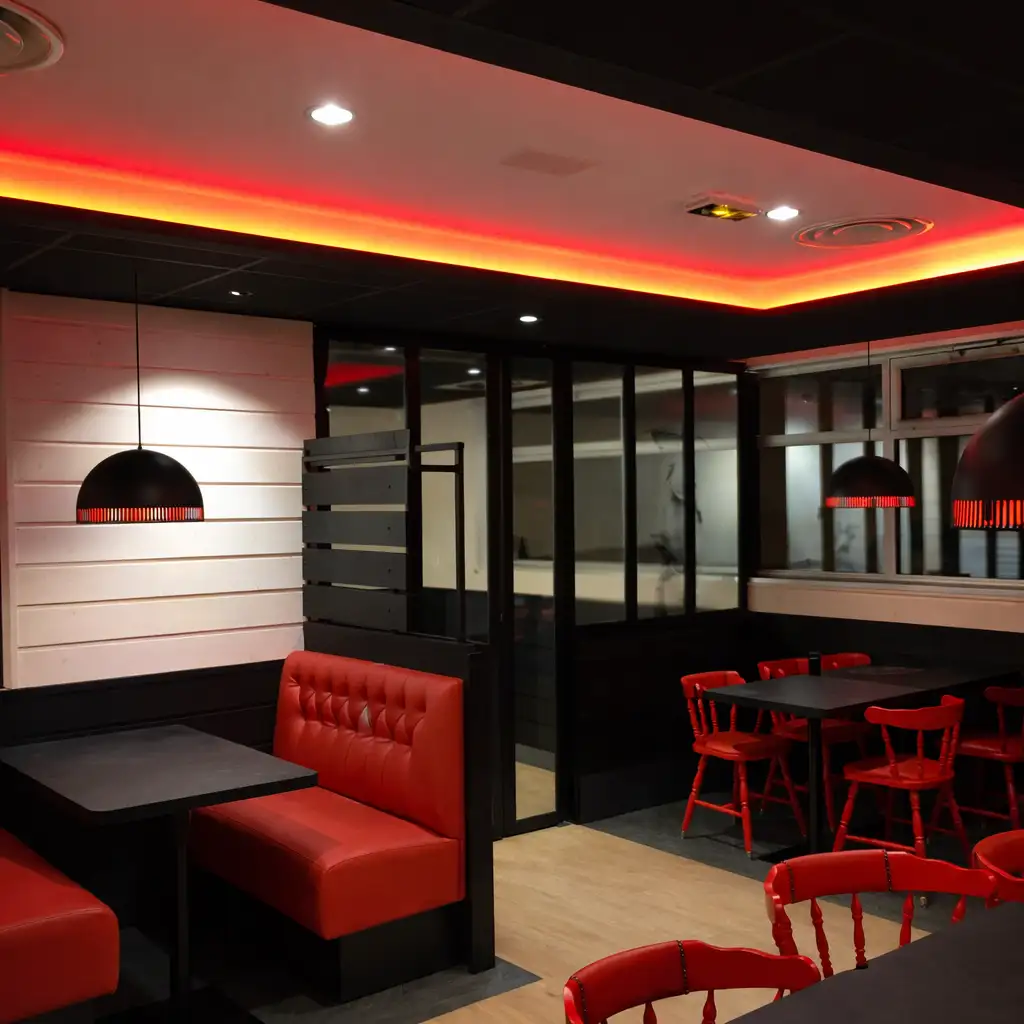 Rénovation complète d’un restaurant intérieur